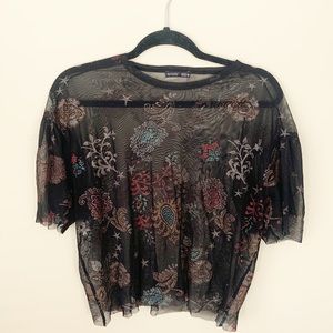 Zara Collection Black Top Like New
